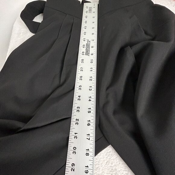 Stop Staring! Womens Suspender Style Jumpsuit Large Black Wide-Leg Stretch USA - Picture 7 of 10